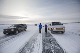 carretera congelada