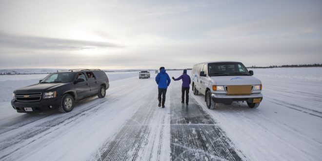 carretera congelada
